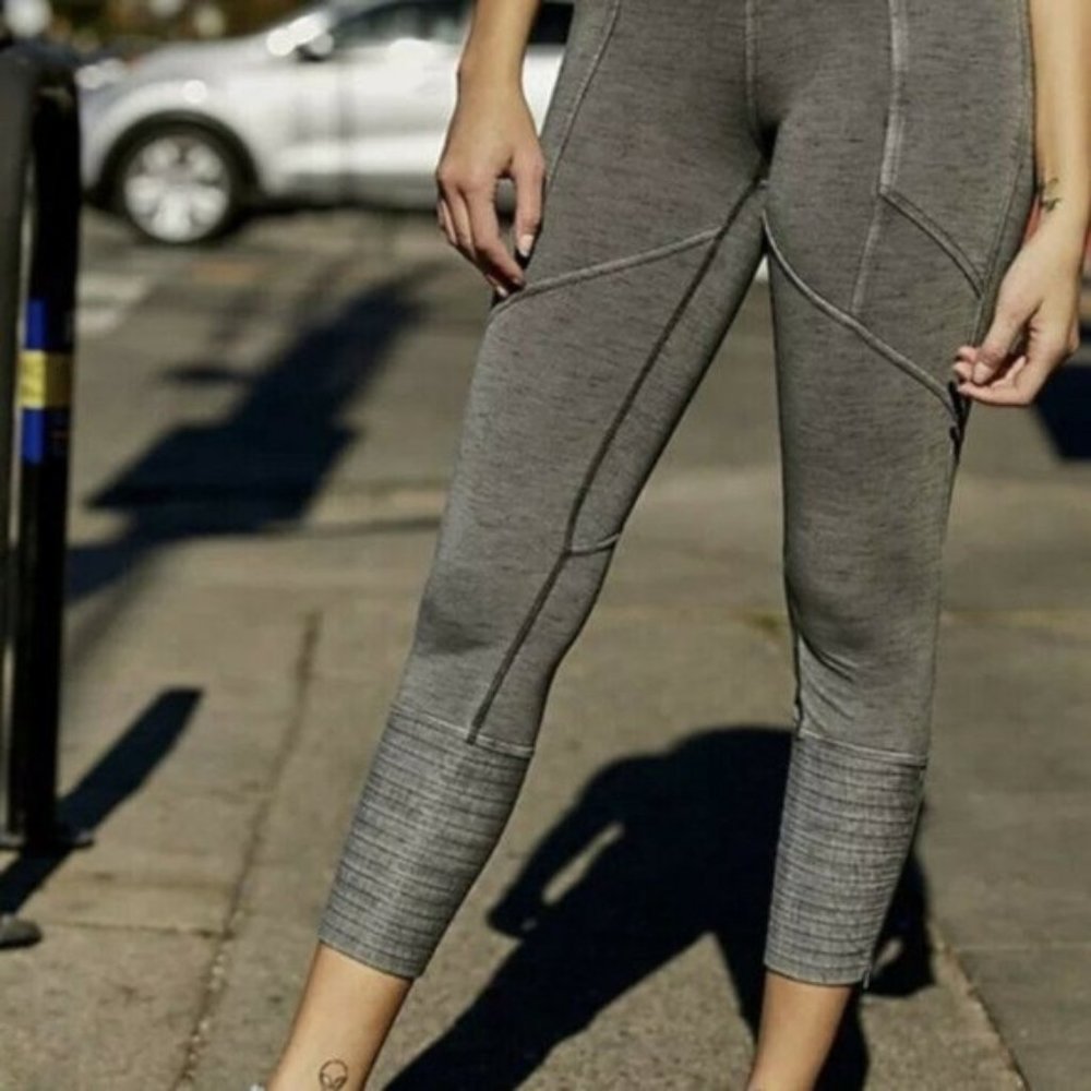 Free People Get On It Legging Dark Silver